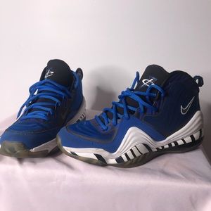 Blue black and white nike air penny V’s